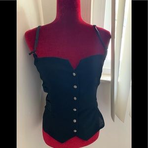 Versace black dressy tank size medium